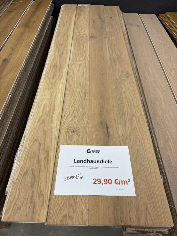 2-Schichtparkett / Eiche Rustikal / Natural geölt