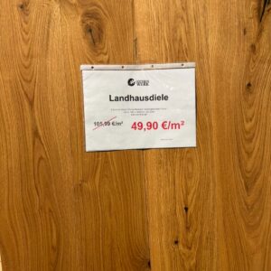 3-Schichtparkett / LHD / 5G Klick-Parkett / Eiche Markant / leicht gebürstet / Pure